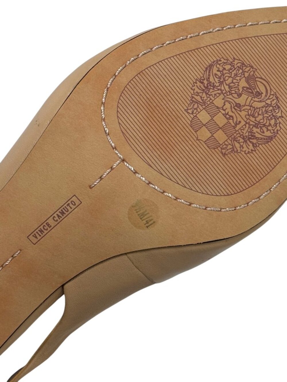 VINCE CAMUTO HAMDEN CT SLINGBACKS SANDSTONE OLD MONEY LUX PARISIAN CHIC NEW 9.5 - Picture 8 of 8